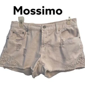 Mossimo  Short Lace White Cotton Short Shorts  sz 6